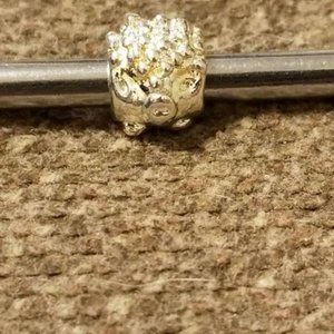 Sterling silver hedgehog charm